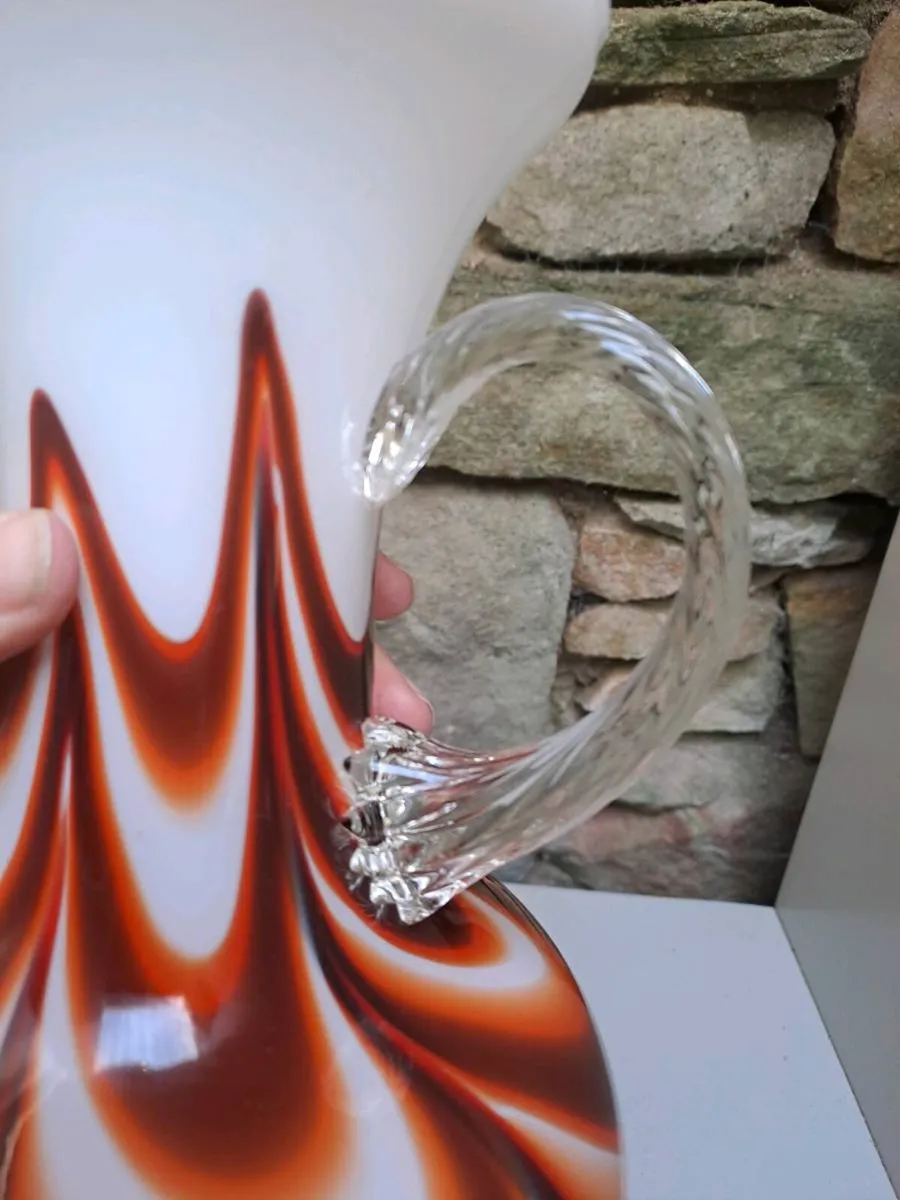 Vintage Mid Century Italian Style Art Glass Ewer - Image 3