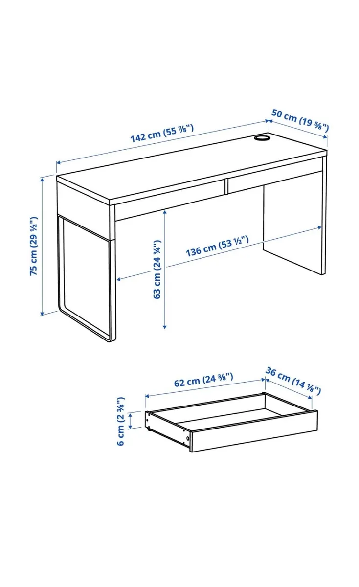 IKEA desk and chair - Image 3