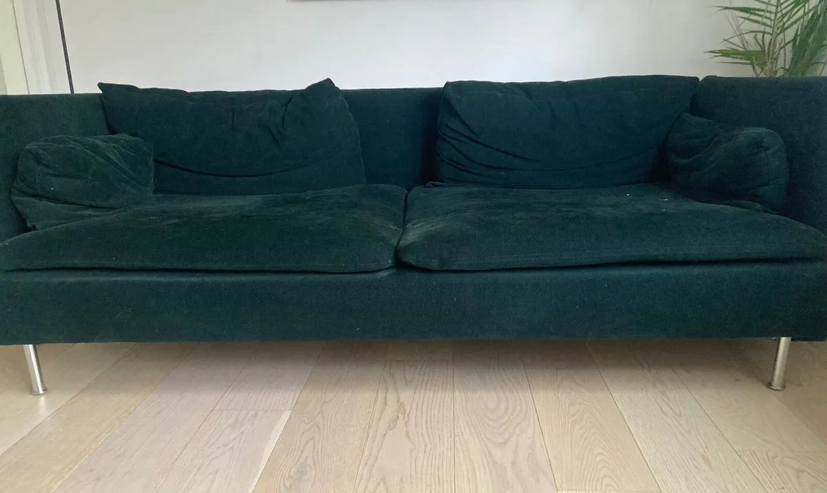 Ikea Soderhamn Green Sofa 3 Seater - Image 3