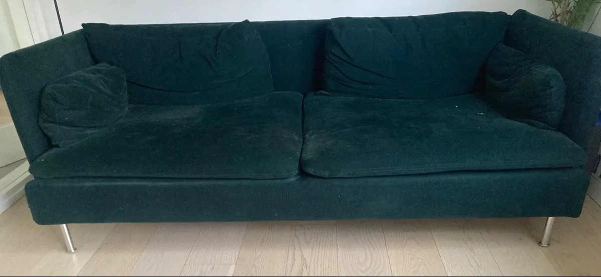 Ikea Soderhamn Green Sofa 3 Seater - Image 4