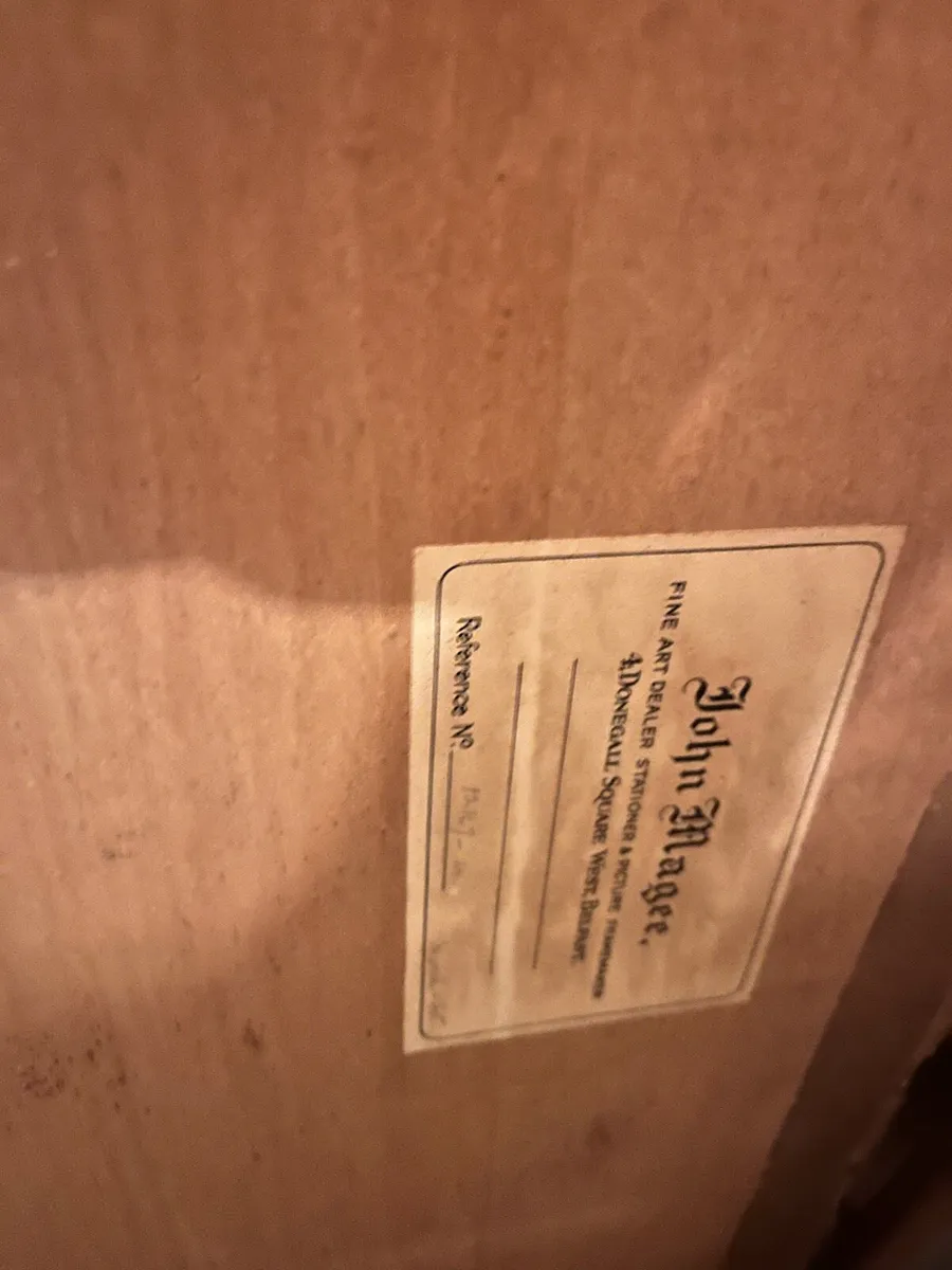 Antique Oak Frame - Image 3