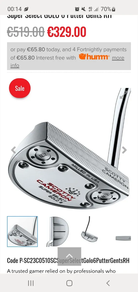 2026 BRAND NEW SCOTTY CAMERON SUPER SELECT GOLO 6 - Image 2