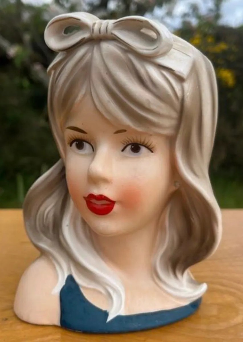 Rare vintage 1960s Relpo Ceramic head vase - Image 1