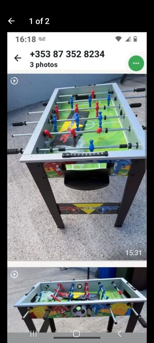 Foosball table