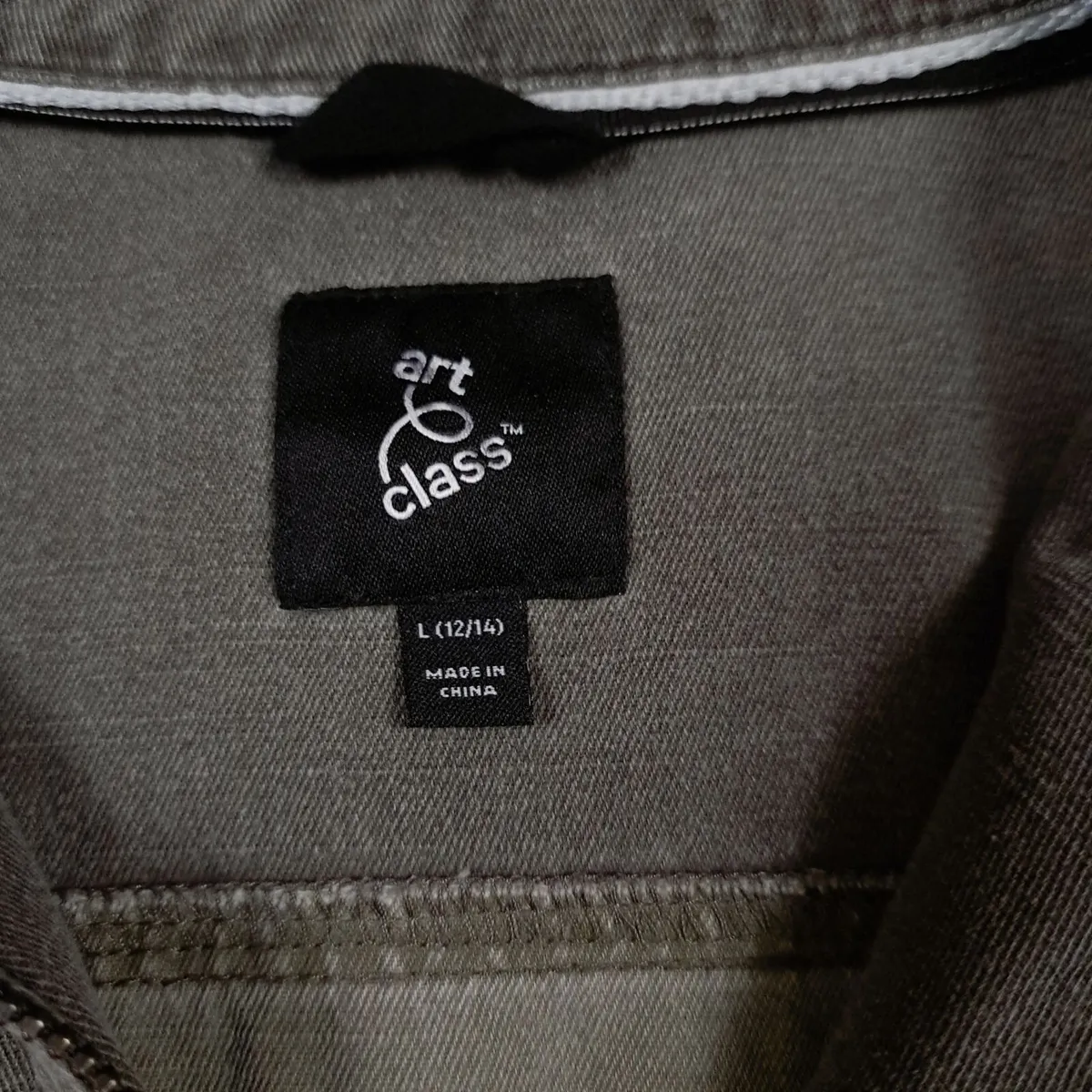 Art Class Grey Khaki Patchwork Jacket 8UK/36EU - Image 2