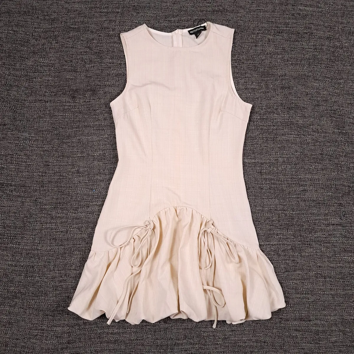 Pretty Little Thing Cream Beige Mini Dress 8UK - Image 1