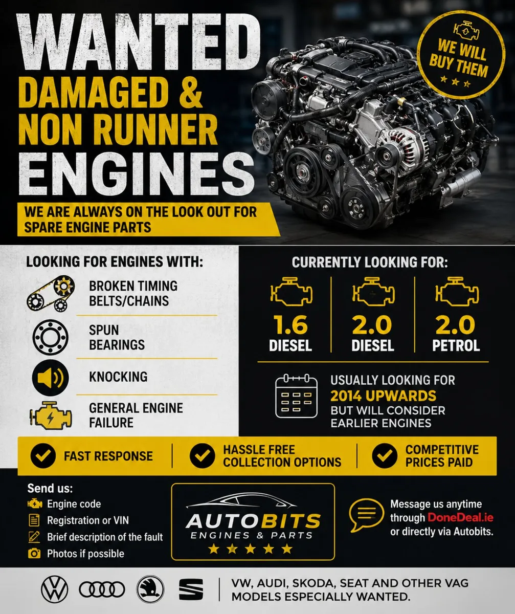 Wanted: VW, Audi, Seat, Skoda Engines