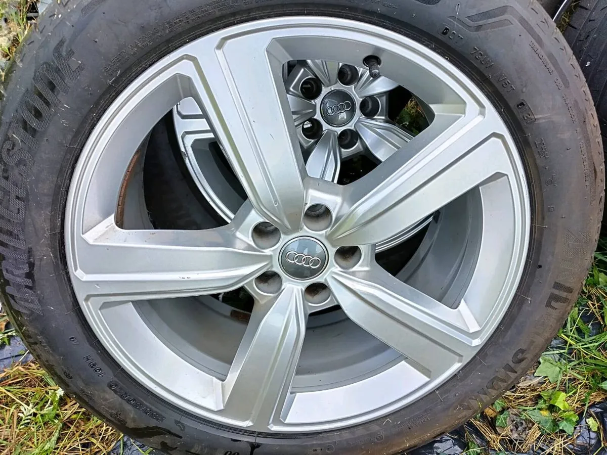 Audi Alloys 20 inch Original- 4 Bridgestone tyres - Image 1