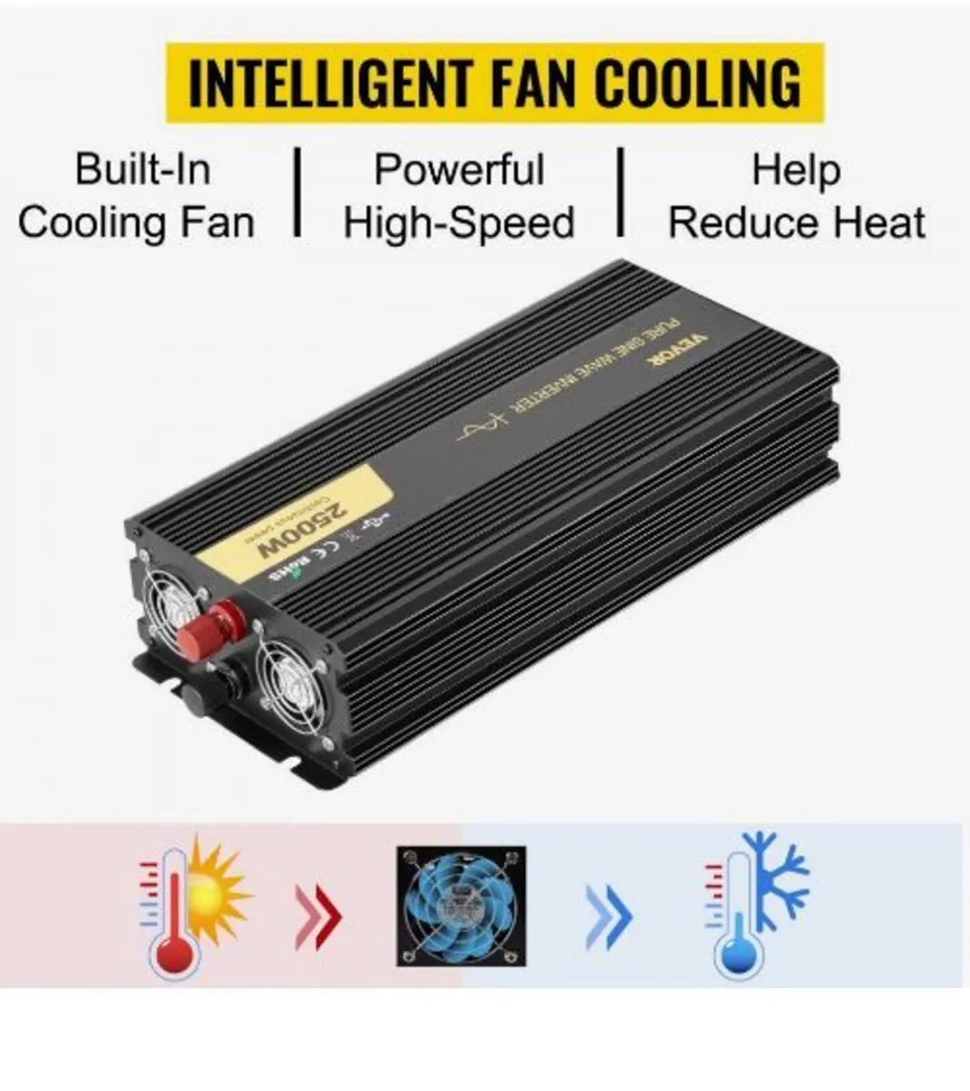 Pure Sine Wave Inverter 2500W Power Inverter - Image 4