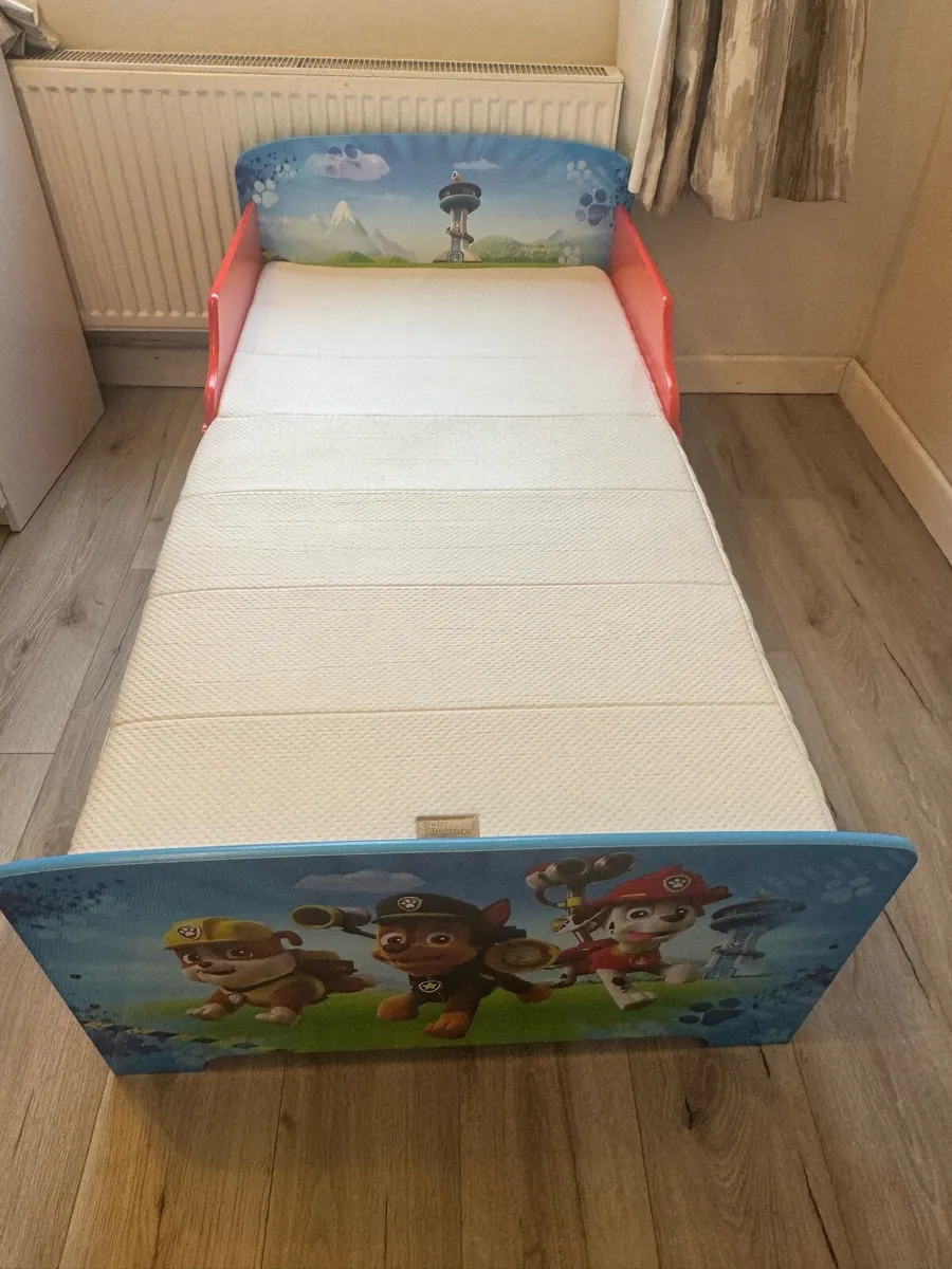 Paw Patrol Toddler Bed + Mattress - Image 1