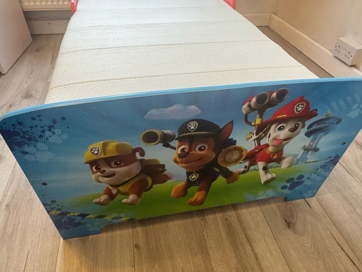 Paw Patrol Toddler Bed + Mattress - Image 2