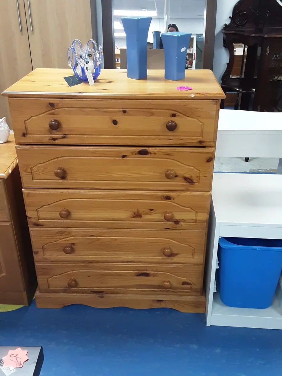 5 DRAWER CHEST OF DRAWERS - Image 3