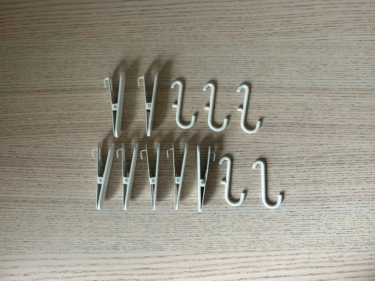 IKEA SKÅDIS White Pegboard + Hooks + Shelf - Image 2