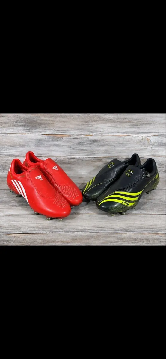 Rare Adidas F50 Football Boots X2 size UK 10 - Image 1