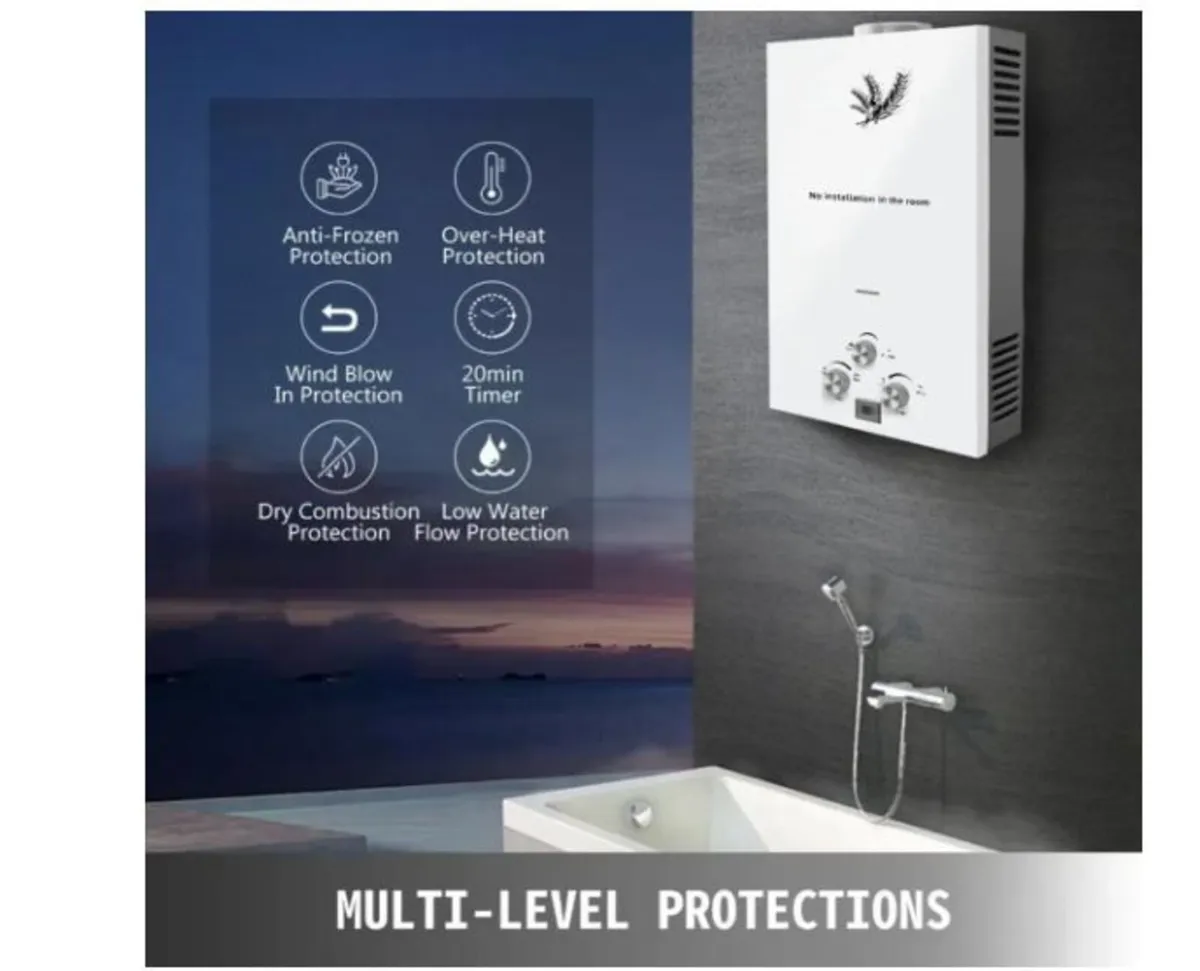 18L 36KW Gas Instantaneous Water Heater - Image 2