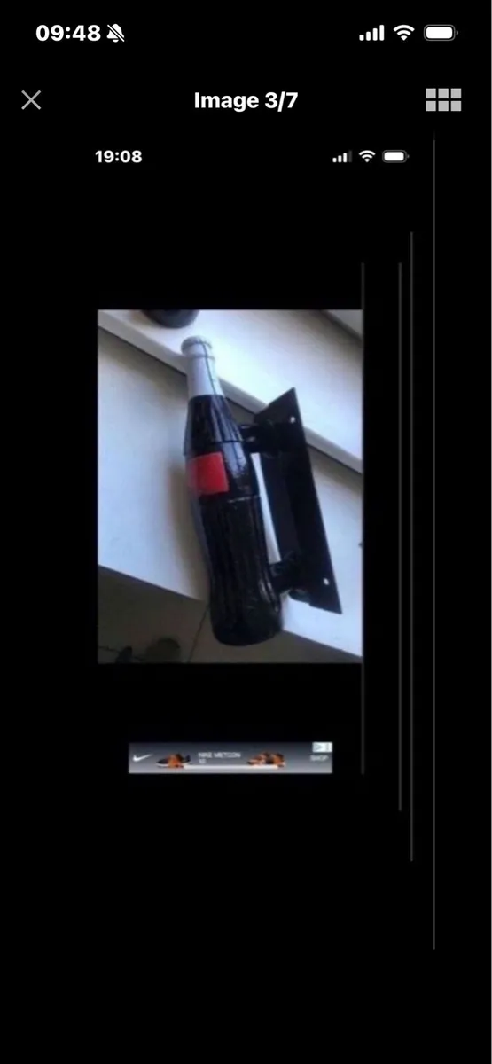 Very Rare Coca Cola Metal Door Handles - Image 3