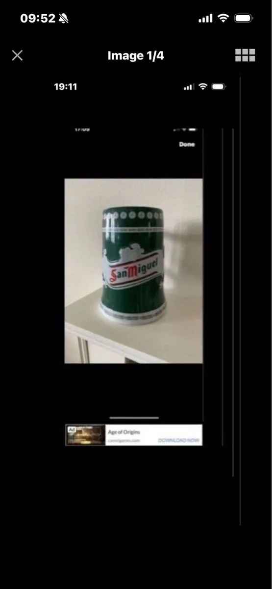 Rare San Miguel Ceramic Tankard - Image 1