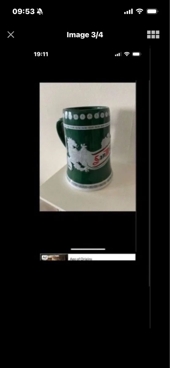 Rare San Miguel Ceramic Tankard - Image 3