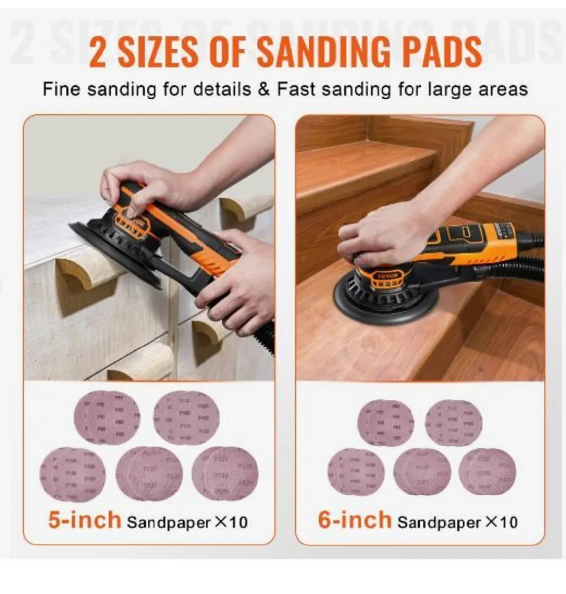 Random Orbital Sander 5 & 6-Inch, 350W - Image 1