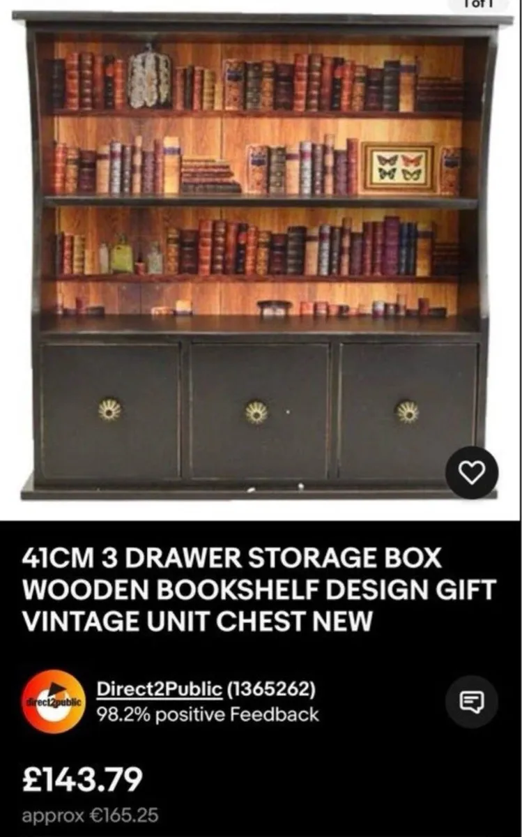 Vintage style wall hanging unit - Image 1