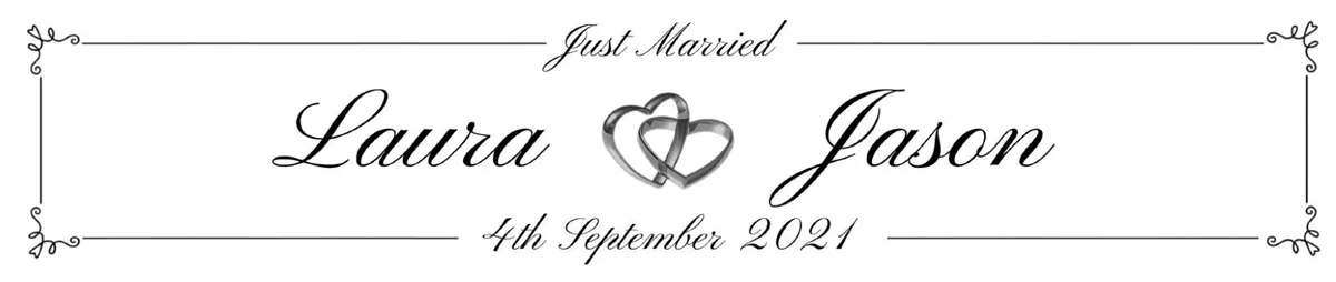 Personalised Wedding Number Plates - Image 4