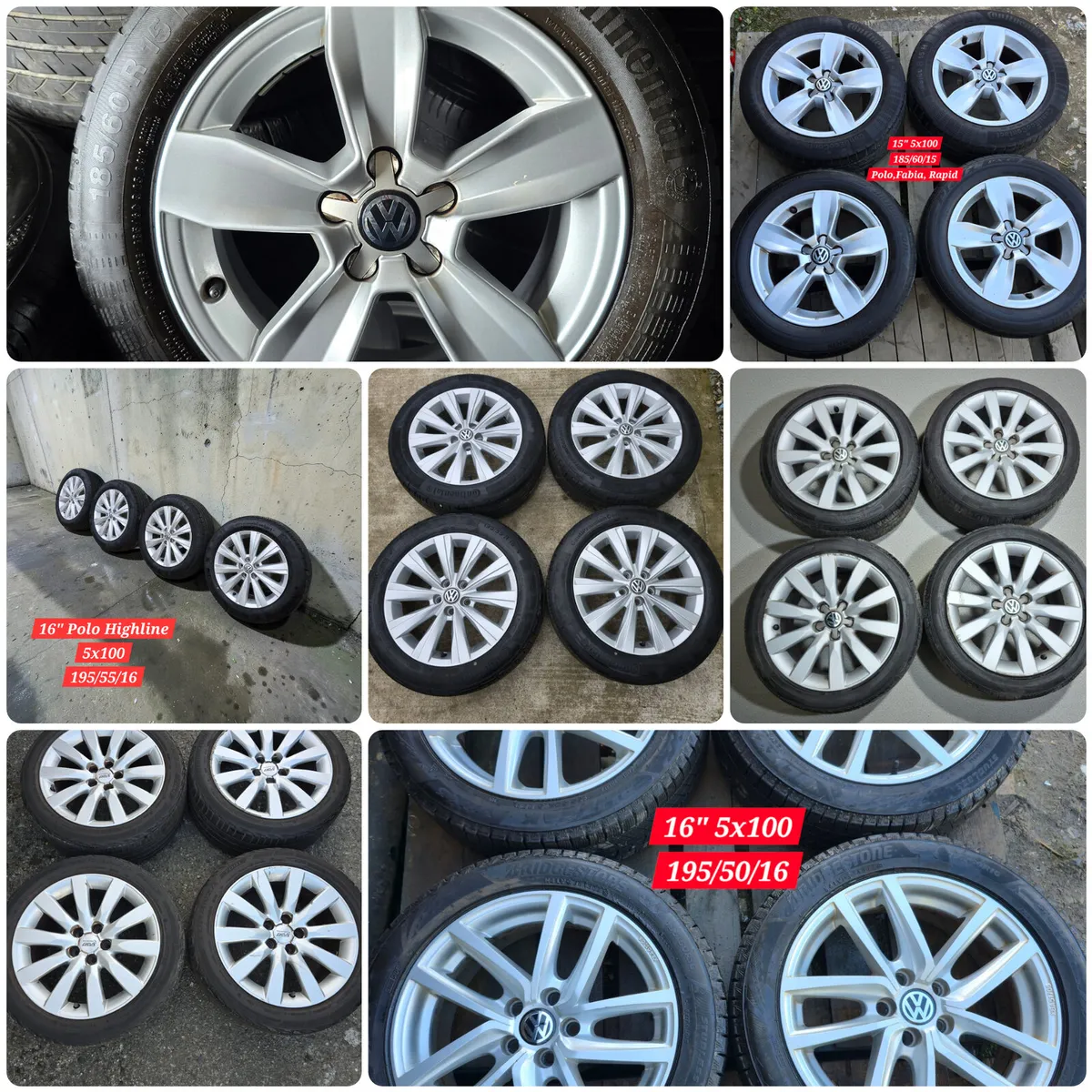 Alloys for Sale 5x100,Polo,Rapid,Fabia,Ibiza - Image 1