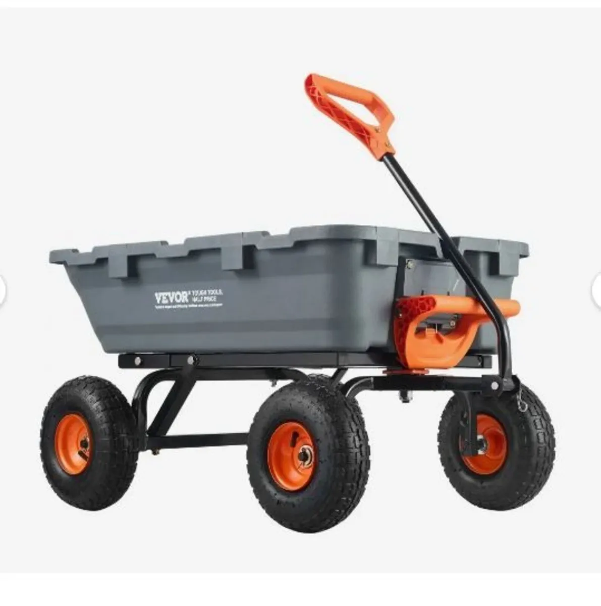 Poly Garden Dump Cart Heavy-duty Yard Carts - Image 4