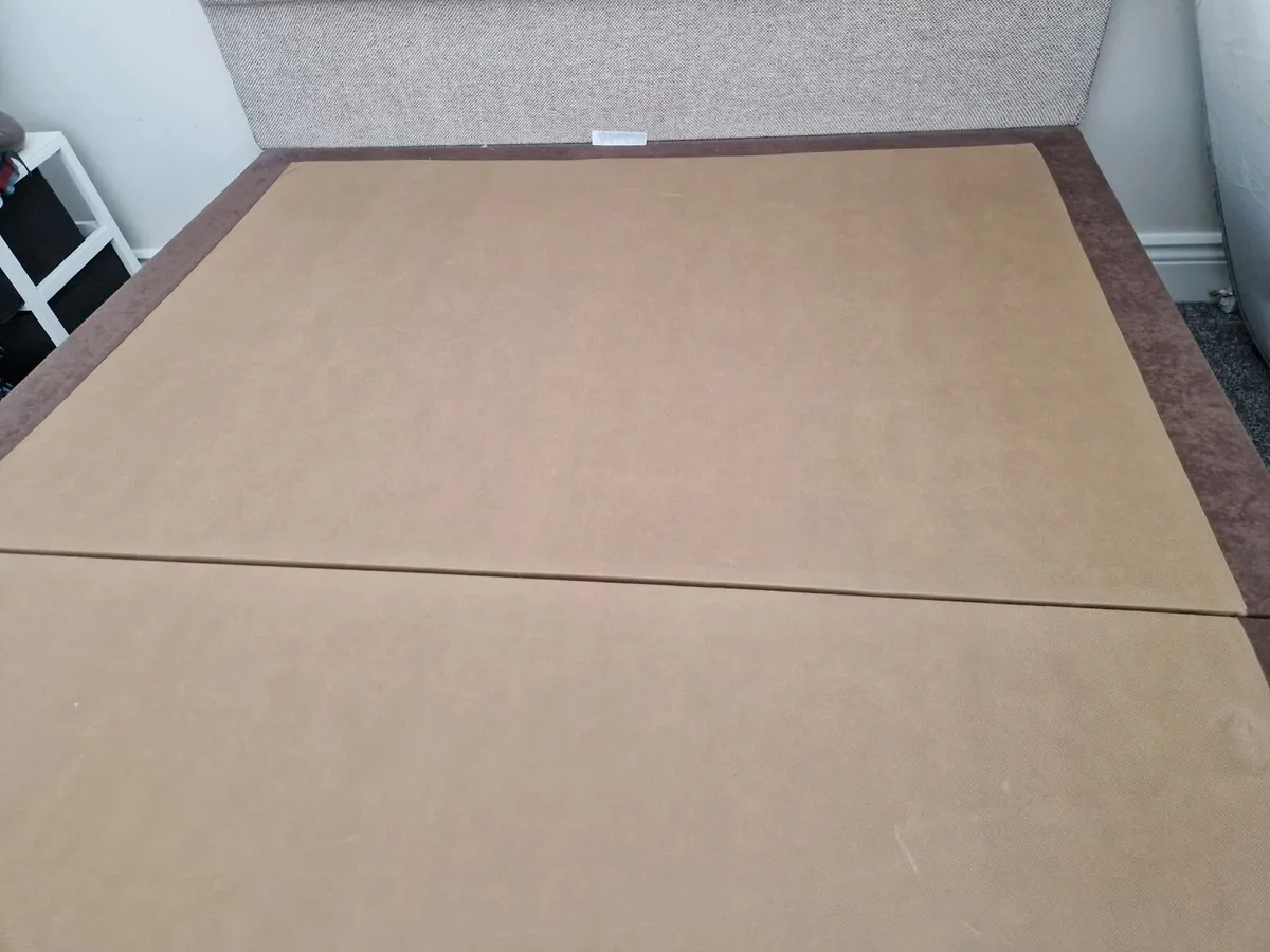 Bed, Double 4ft 6 Head board and base - Image 4