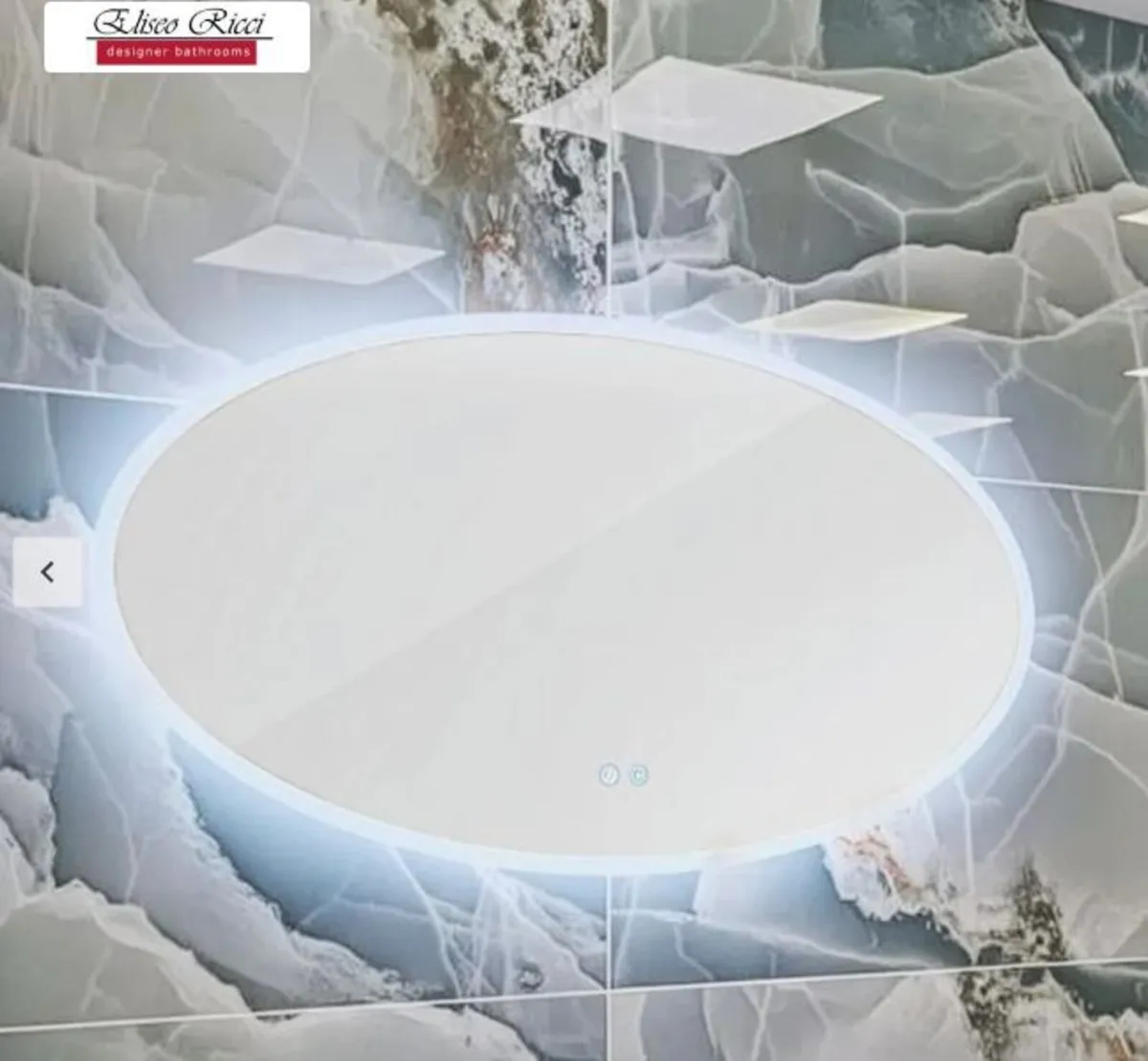 Bonita 1200mm x 600mm Oval LED Mirror with Colour - Image 2