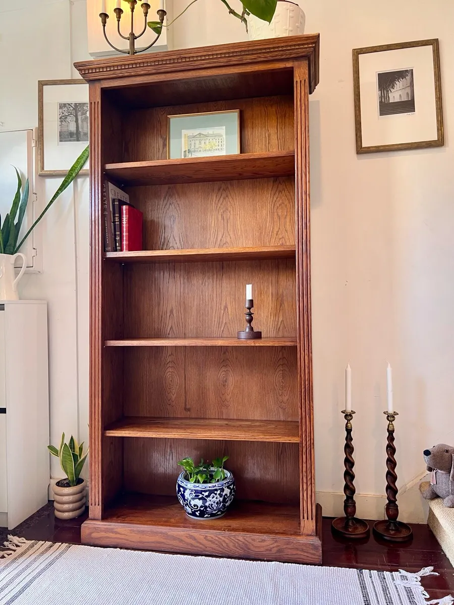 Vintage oak bookcase - Image 2