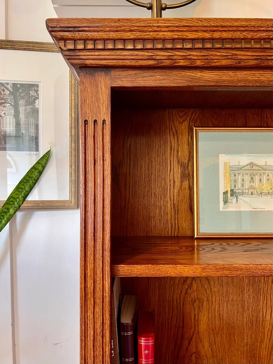 Vintage oak bookcase - Image 3