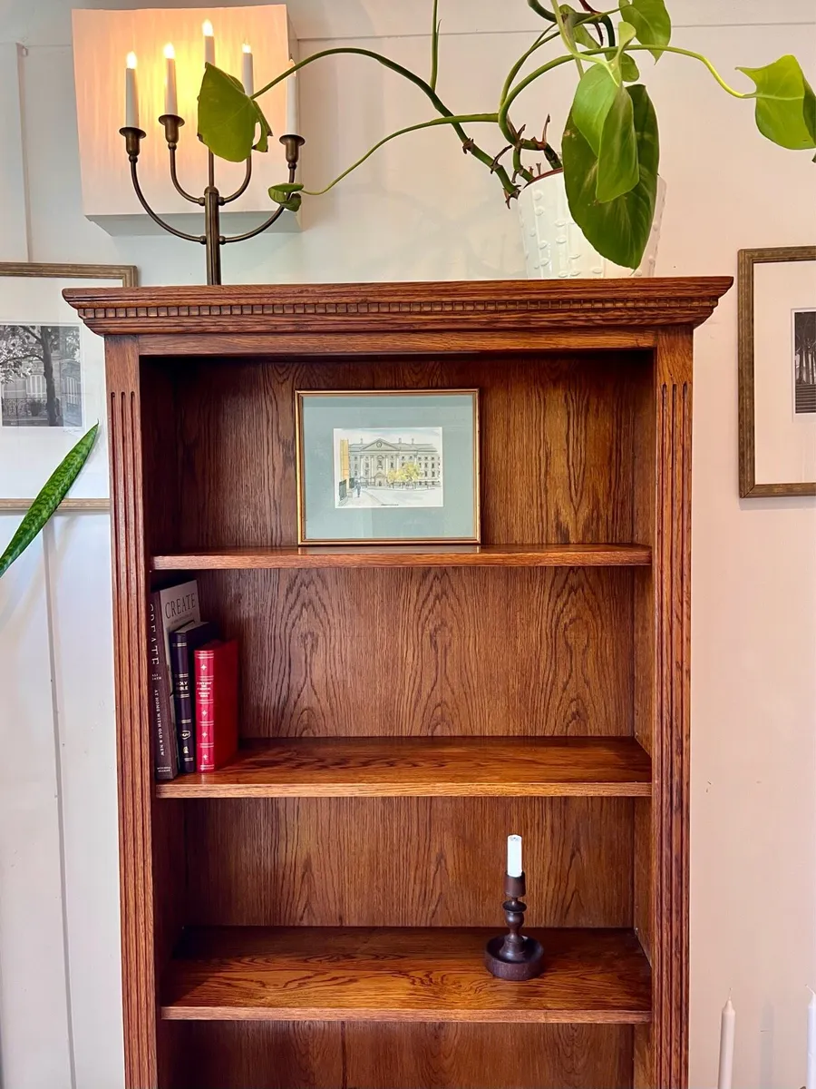 Vintage oak bookcase - Image 4