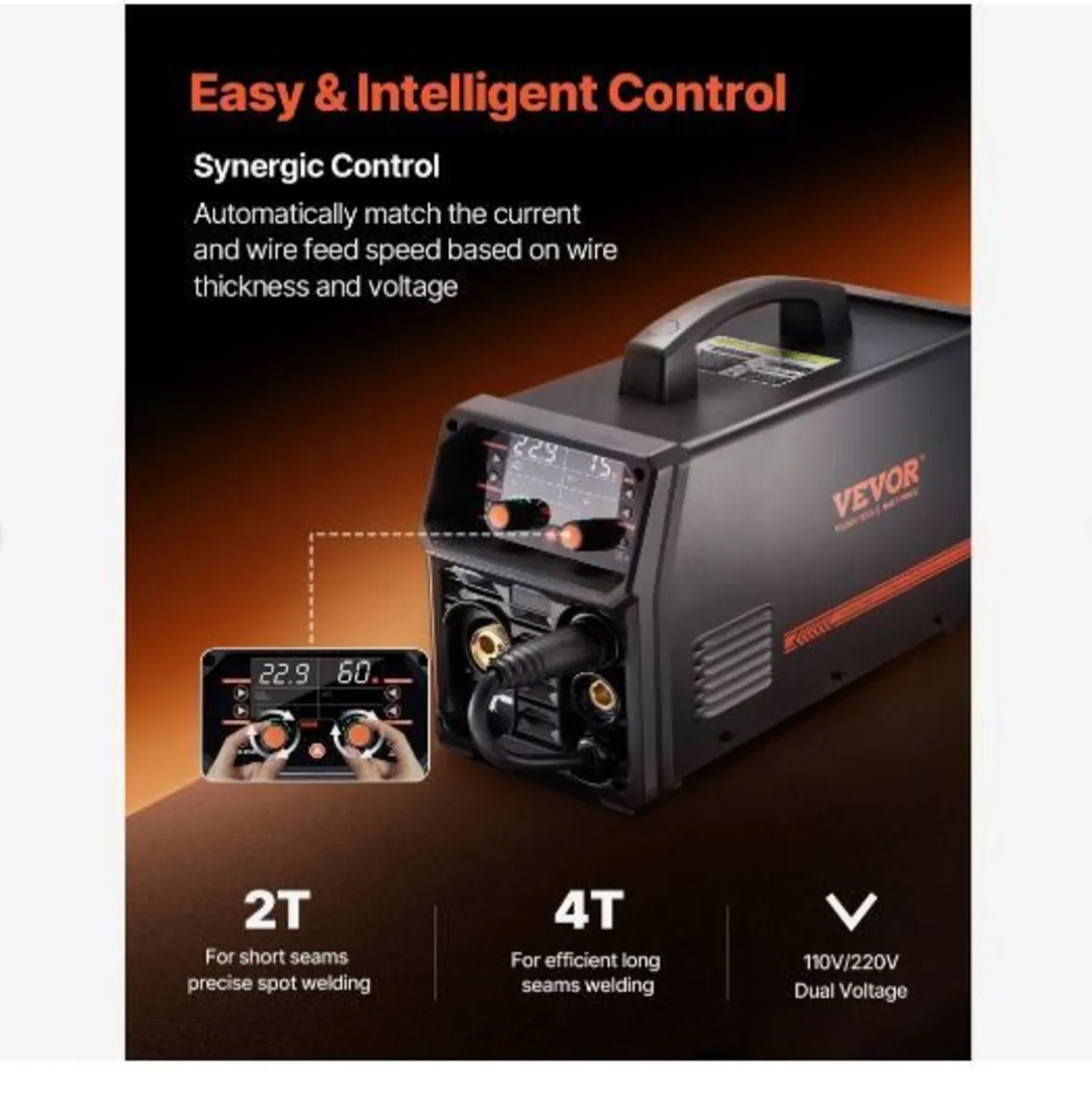 Pro MIG Welder, 250Amp Pluse Mig Welding - Image 3