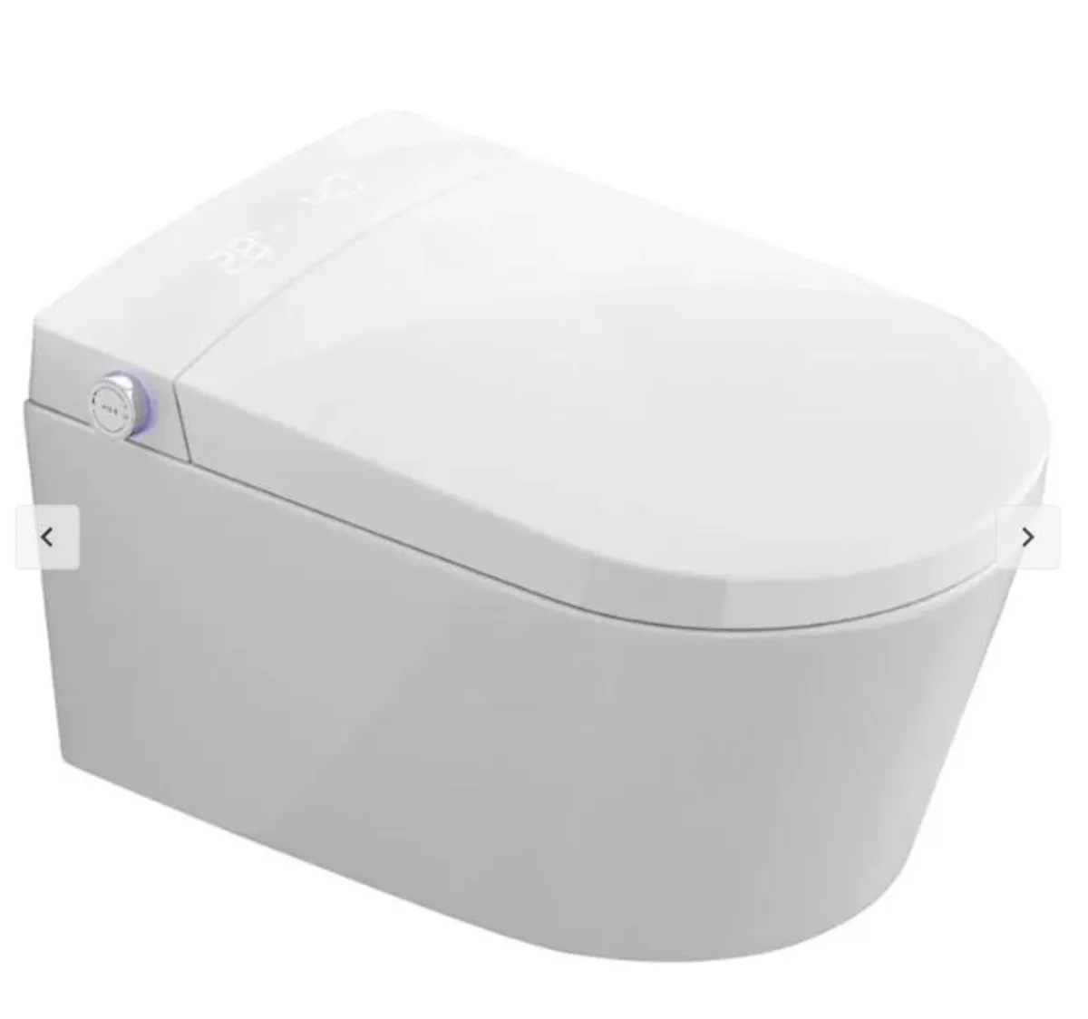 Zenwash Wall Hung Smart Toilet with Black Flush Pl - Image 1