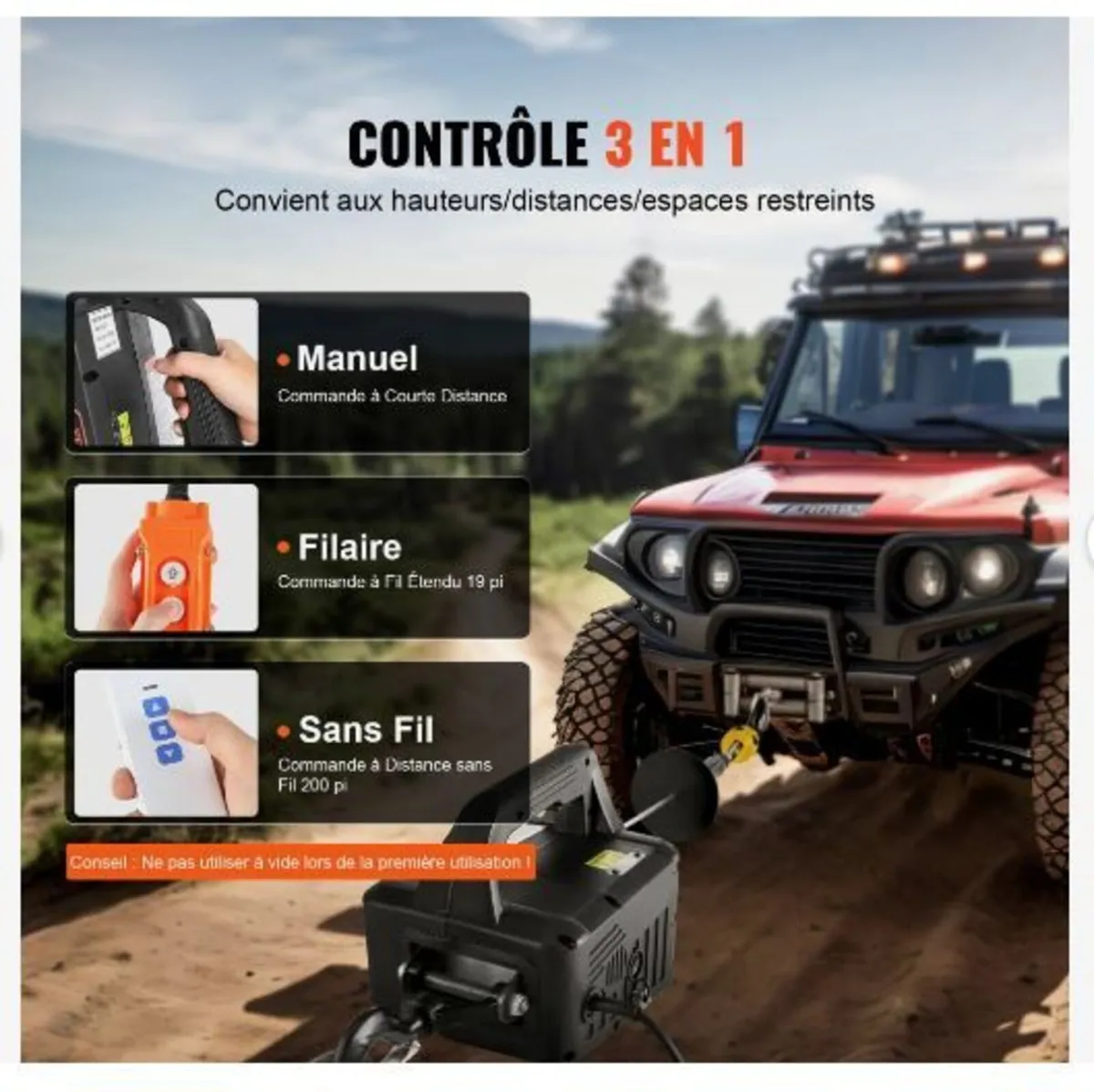 3-in-1 Portable Electric Hoist Winch - Image 3