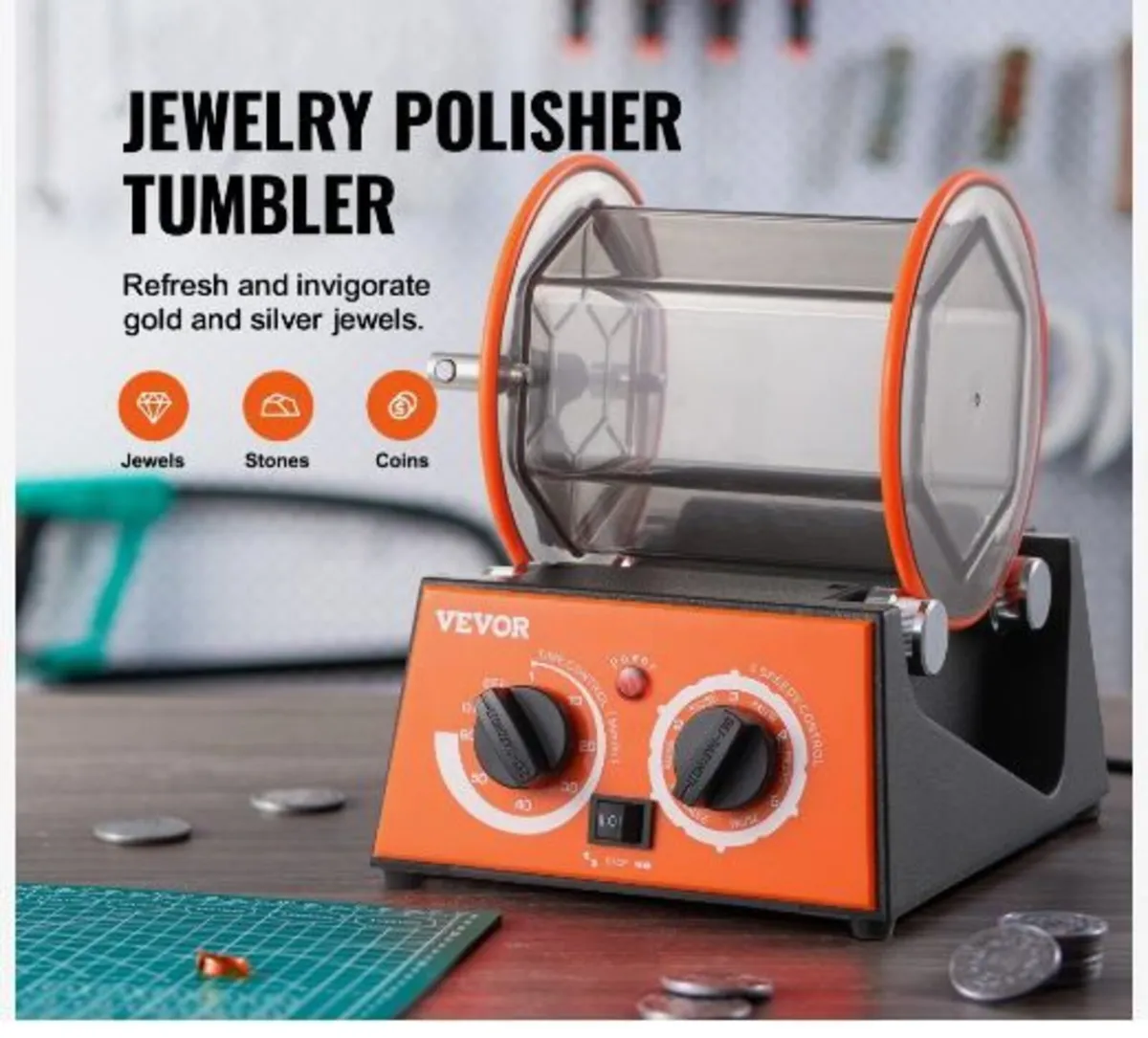 3kg Rotary Tumbler Surface Polisher Jewelry - Image 2