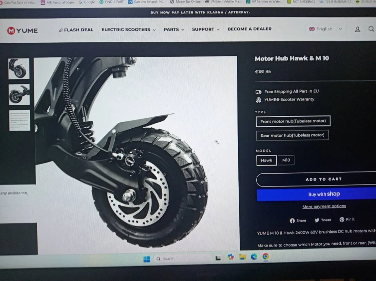 Scooter 1200W Motors With Controllers X 2 - Image 2