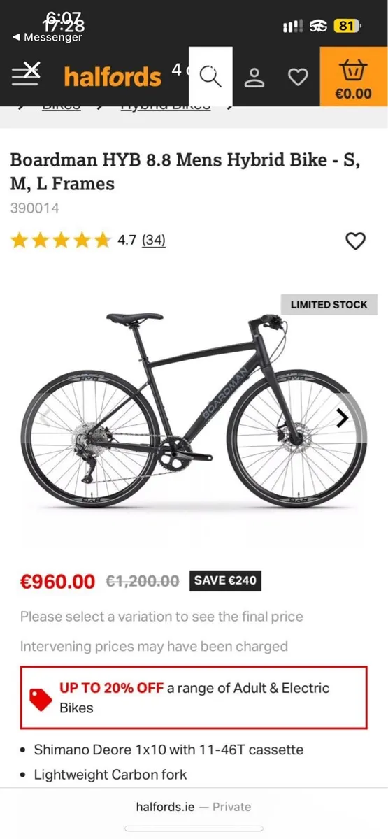 Hybrid BoardMan bike - Image 4
