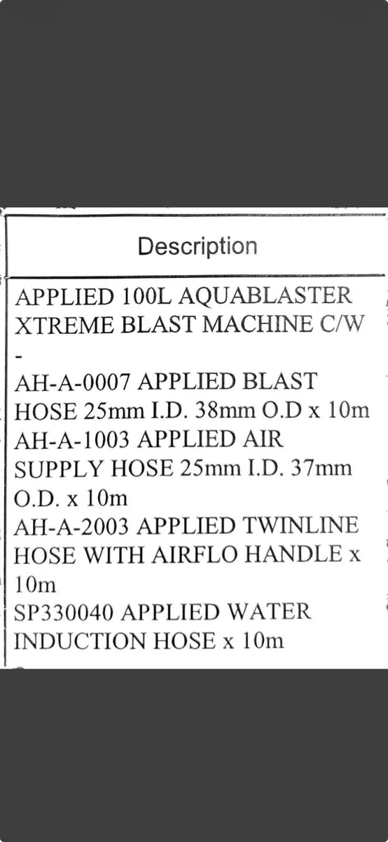Applied Aquablaster 100l Blast Machine - Image 2