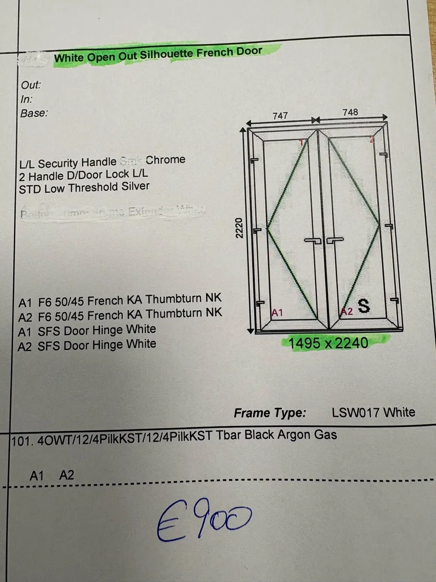White French doors - Image 1