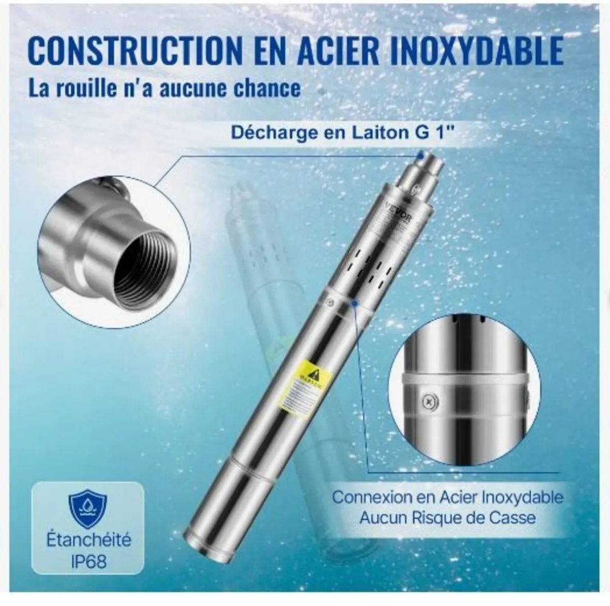 Deep Well Submersible Pump, 550W - Image 4
