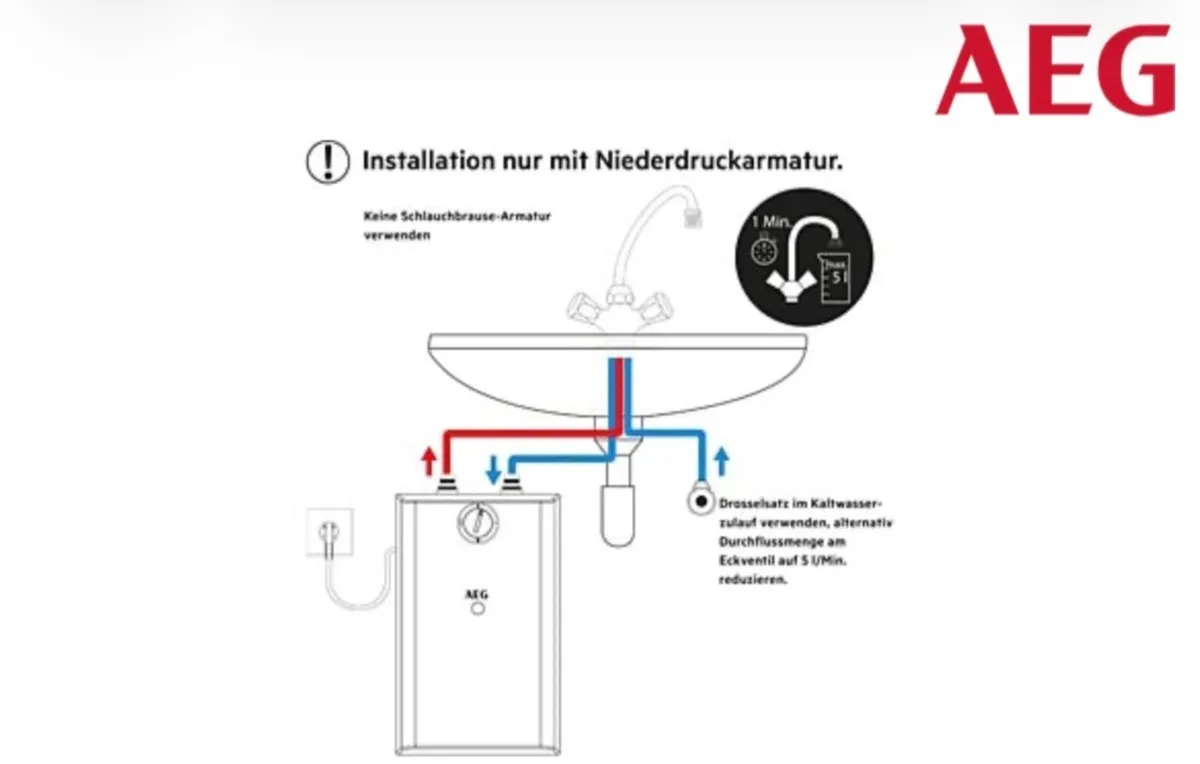 Undersink 5L electric water boiler. New - Image 2