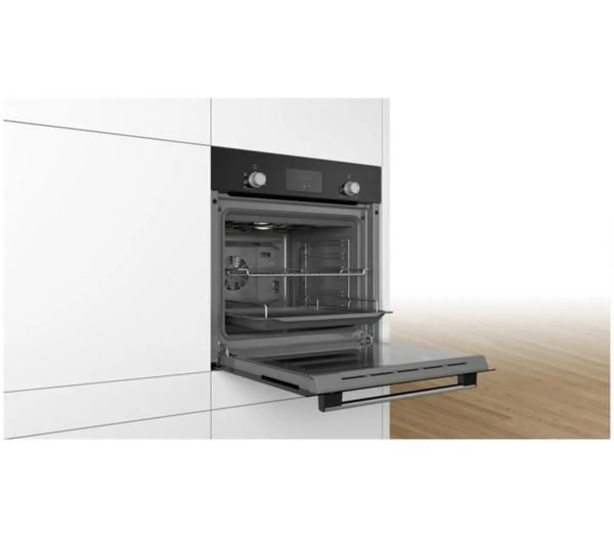 Bosch Serie 2 Built In Black Single Oven like new - Image 2