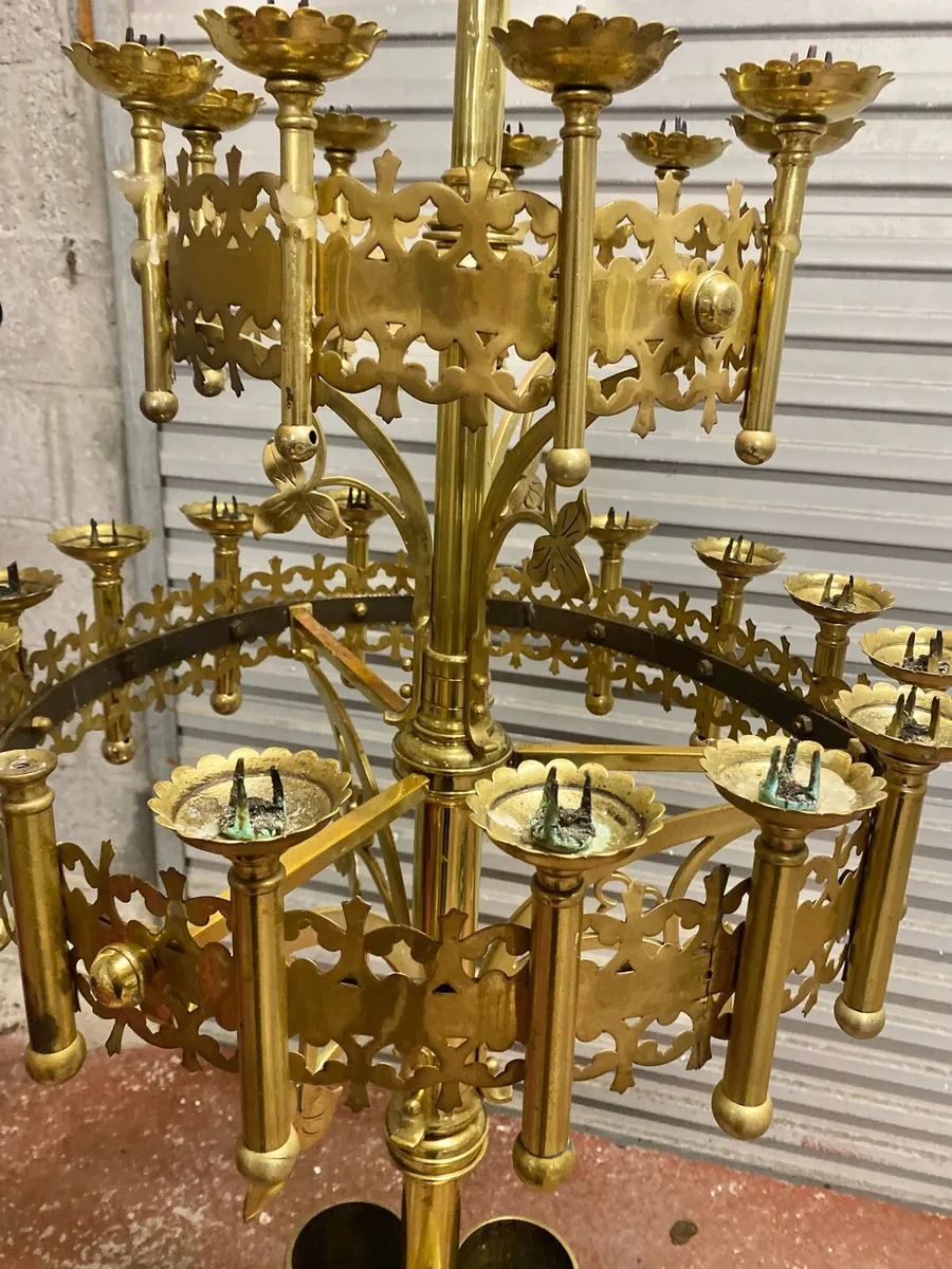 Brass Candelabra - Image 2
