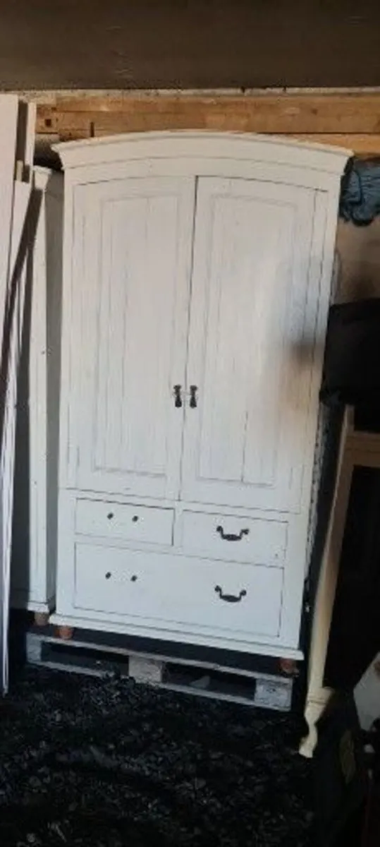 Reclaimed Vietnamese Pine Double Wardrobes - Image 3