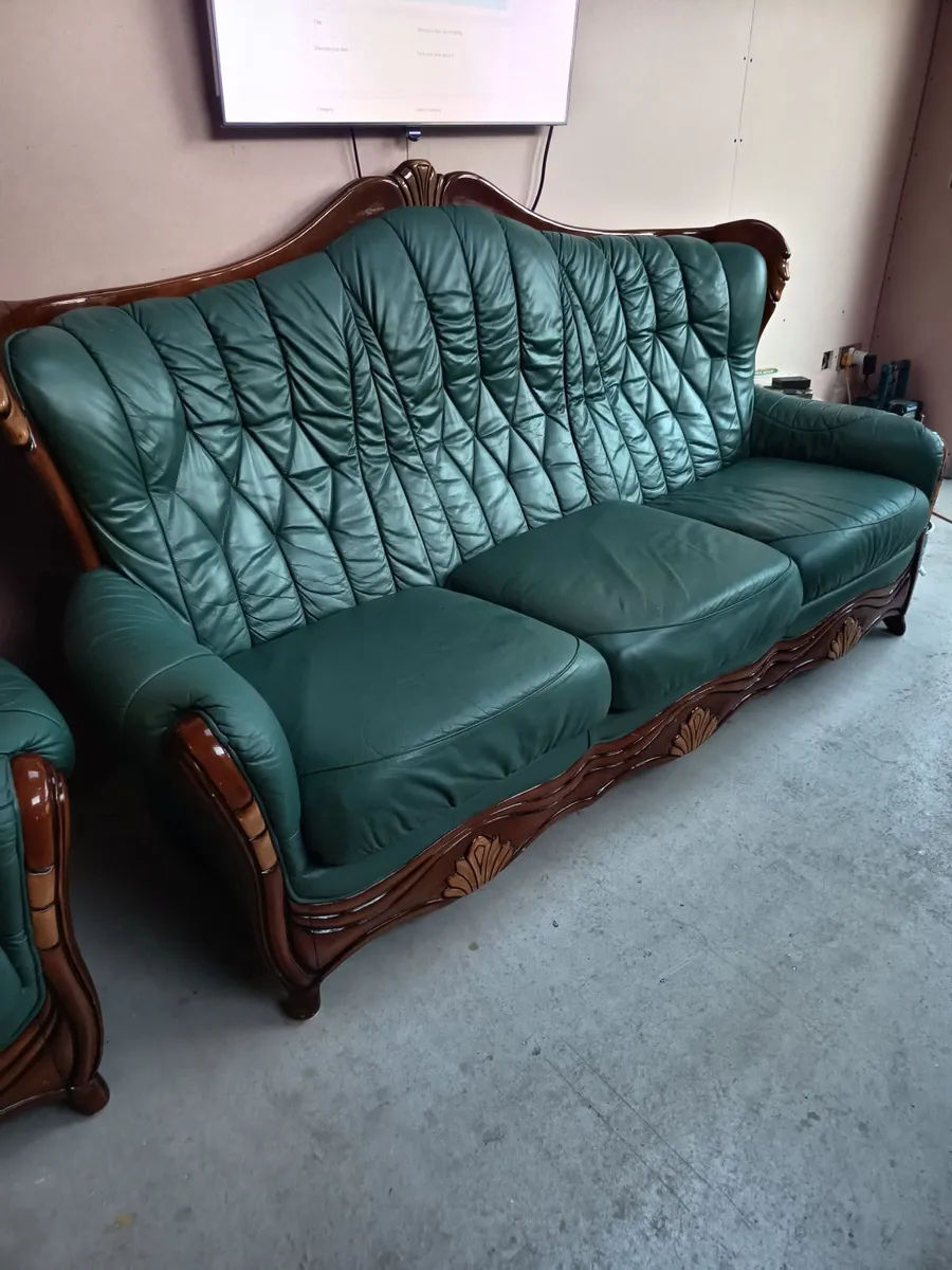 Sofa there seats and two armchairs - Image 2