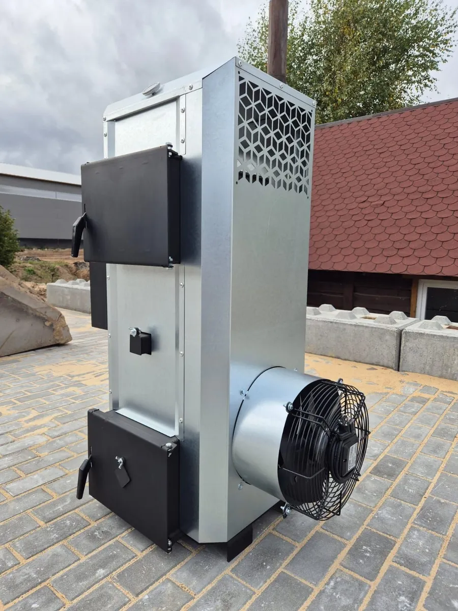 NG30 kw air heater (up to 400 m2) forusedoil+wood. - Image 2