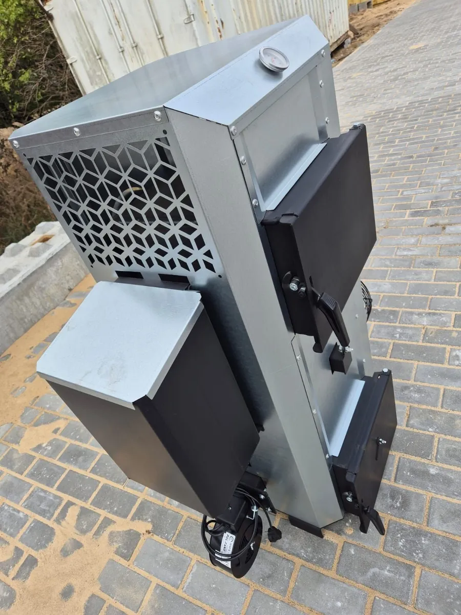 NG30 kw air heater (up to 400 m2) forusedoil+wood. - Image 4