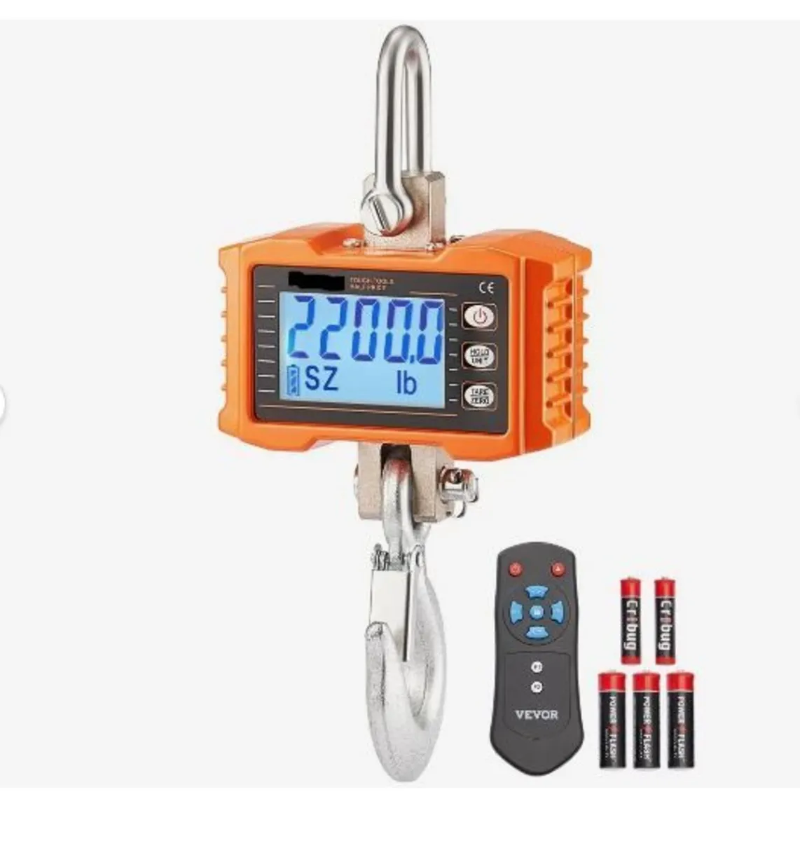 Digital Crane Scale, 2200 lbs/1000 kg - Image 3