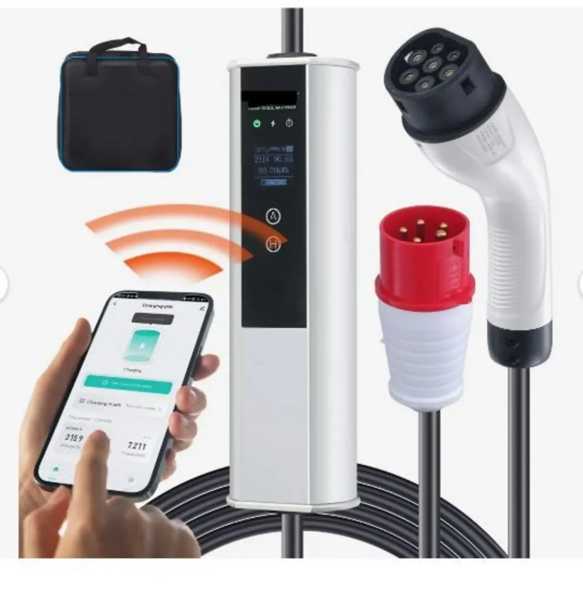Portable EV Charger Type 2, 16A 3.68 kW/11 kW, - Image 1